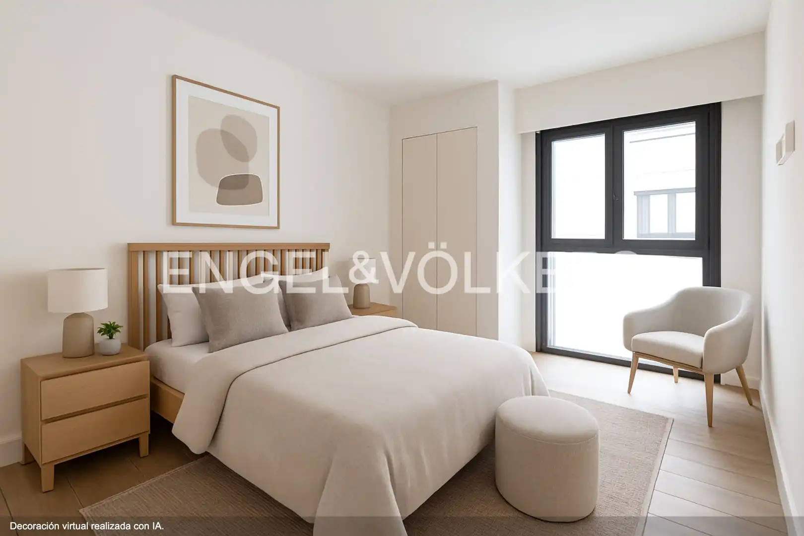 Schlafzimmer von Wohnung zum Verkauf in Madrid mit Klimaanlage, Heizung und Schwimmbad