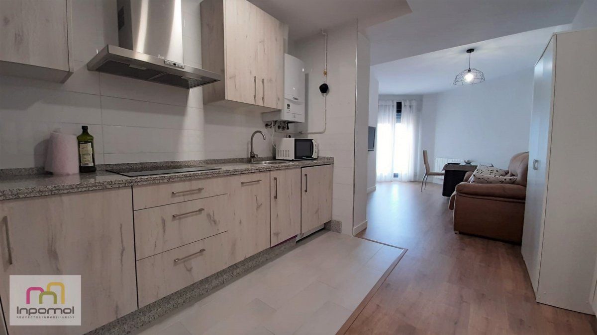 Cuina de Apartament de lloguer en Badajoz Capital amb Aire condicionat i Moblat