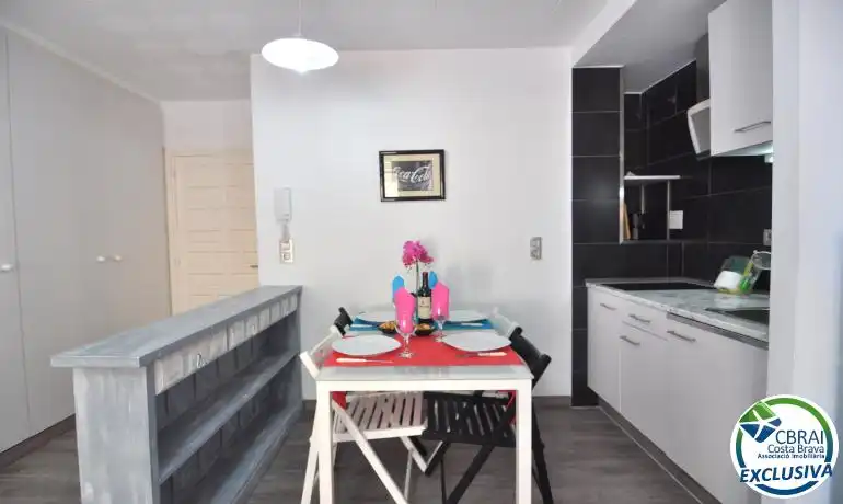 Kitchen of Study for sale in Roses  with Heating, Furnished and Community pool