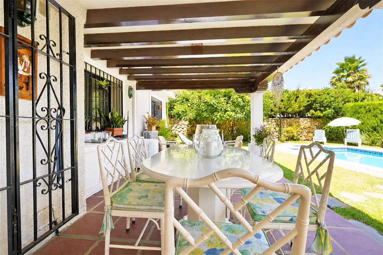 Terrassa de Casa o xalet en venda en Mijas amb Aire condicionat, Jardí privat i Terrassa