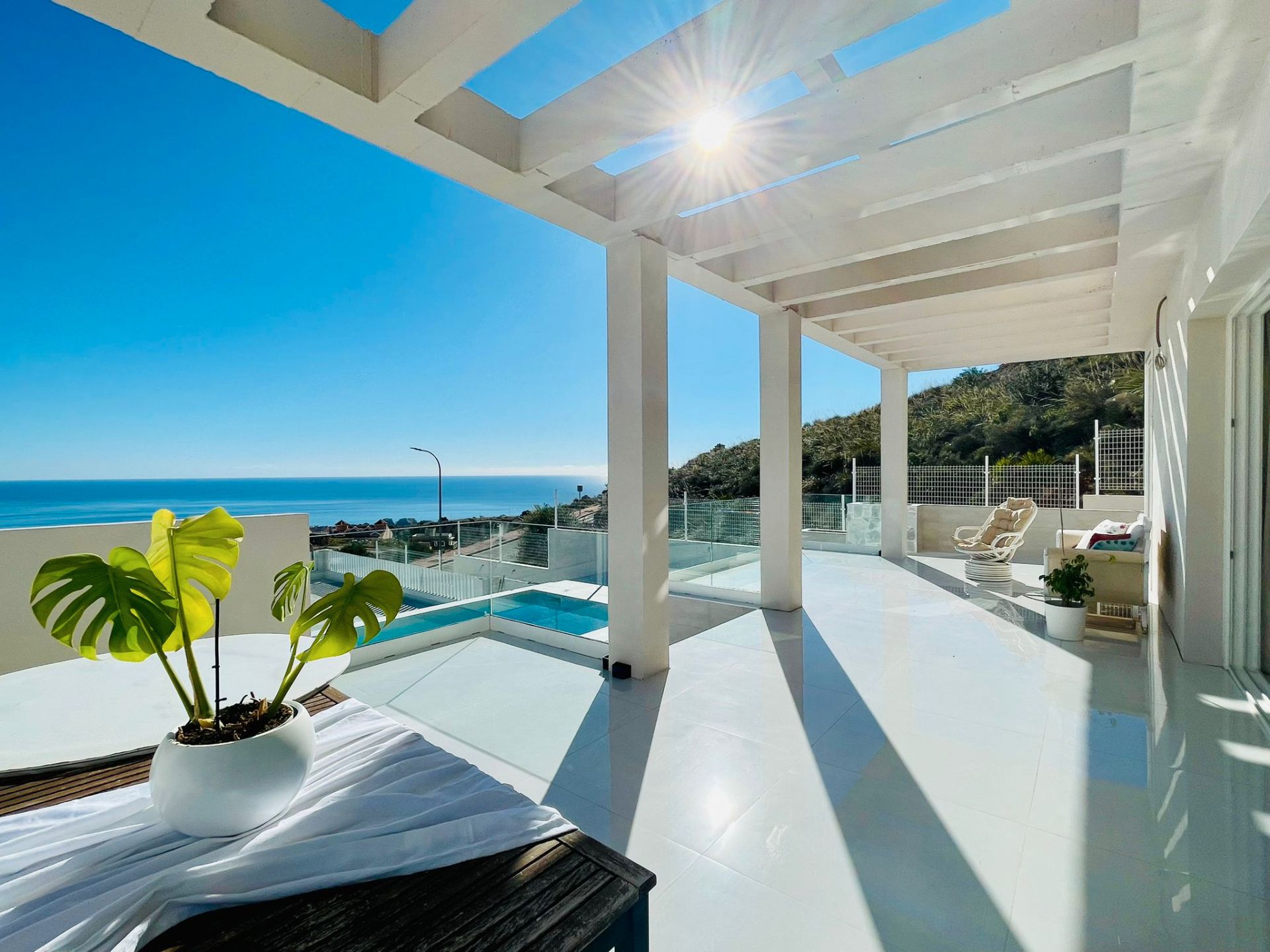 Terrassa de Casa o xalet en venda en Benalmádena amb Aire condicionat, Jardí privat i Terrassa