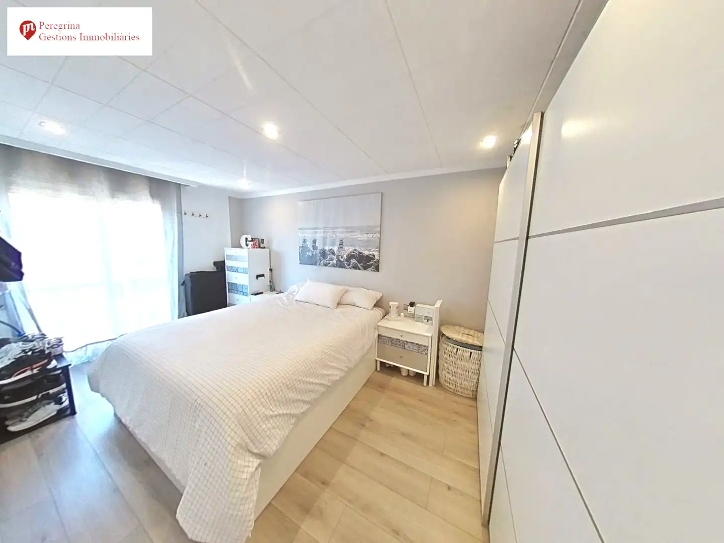 Bedroom of Flat for sale in Badalona  with Air Conditioner, Heating and Parquet flooring