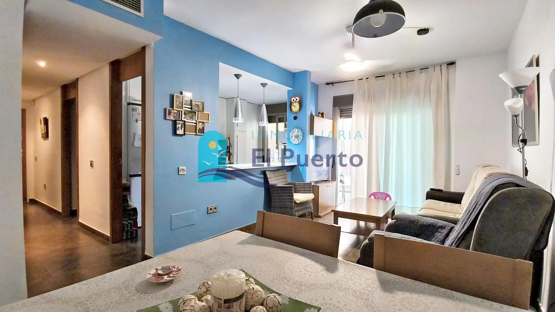 Sala d'estar de Apartament en venda en Mazarrón amb Aire condicionat, Calefacció i Terrassa