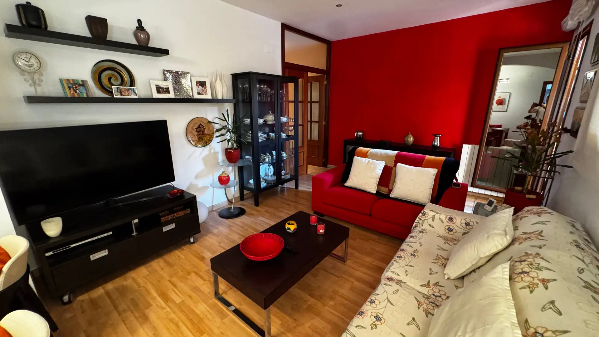 Wohnzimmer von Wohnung zum Verkauf in Roda de Berà mit Klimaanlage, Heizung und Parkett
