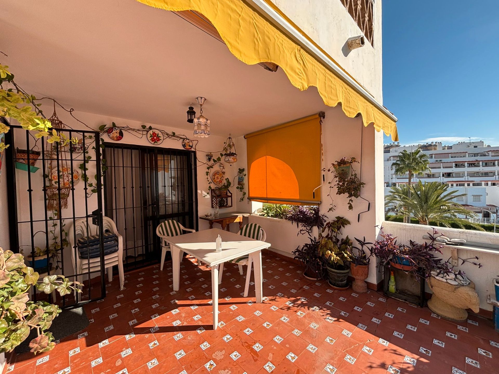 Terrace of Apartment to rent in Benalmádena  with Furnished and Community pool