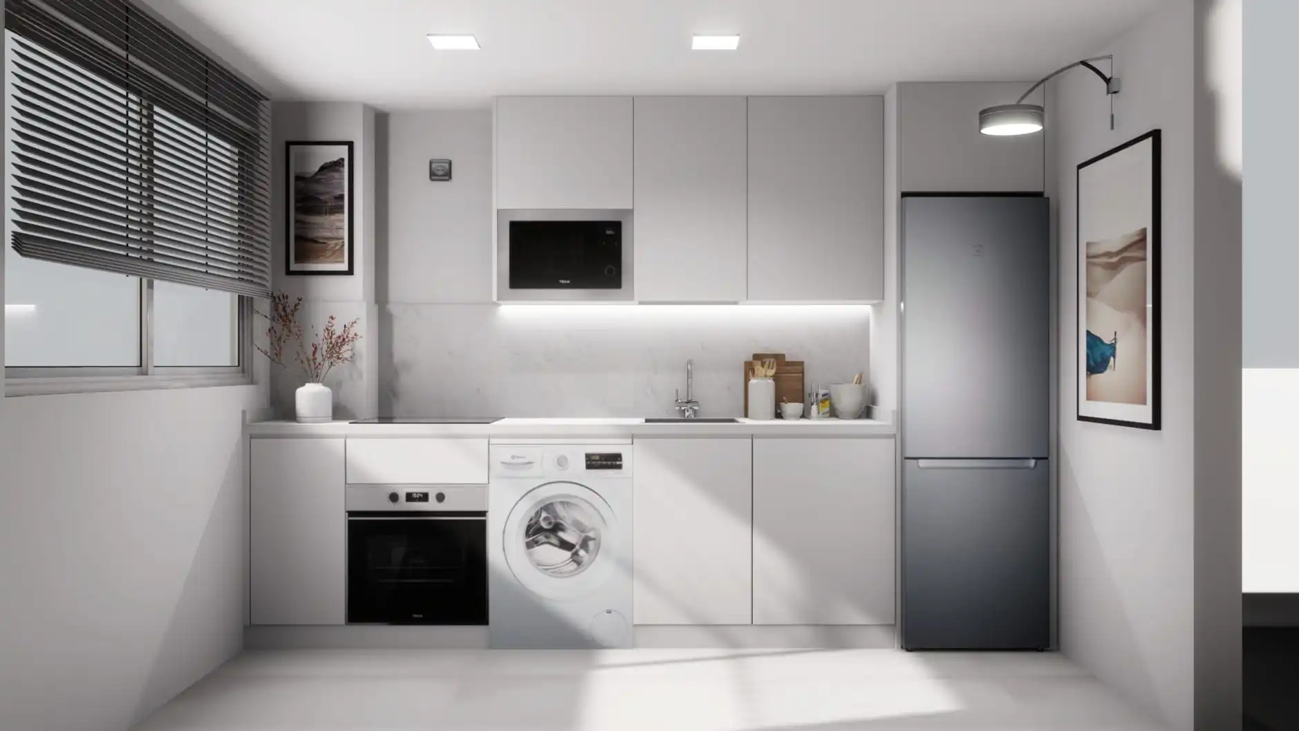 Kitchen of Flat for rent in Sevilla  with Air Conditioner and Furnished