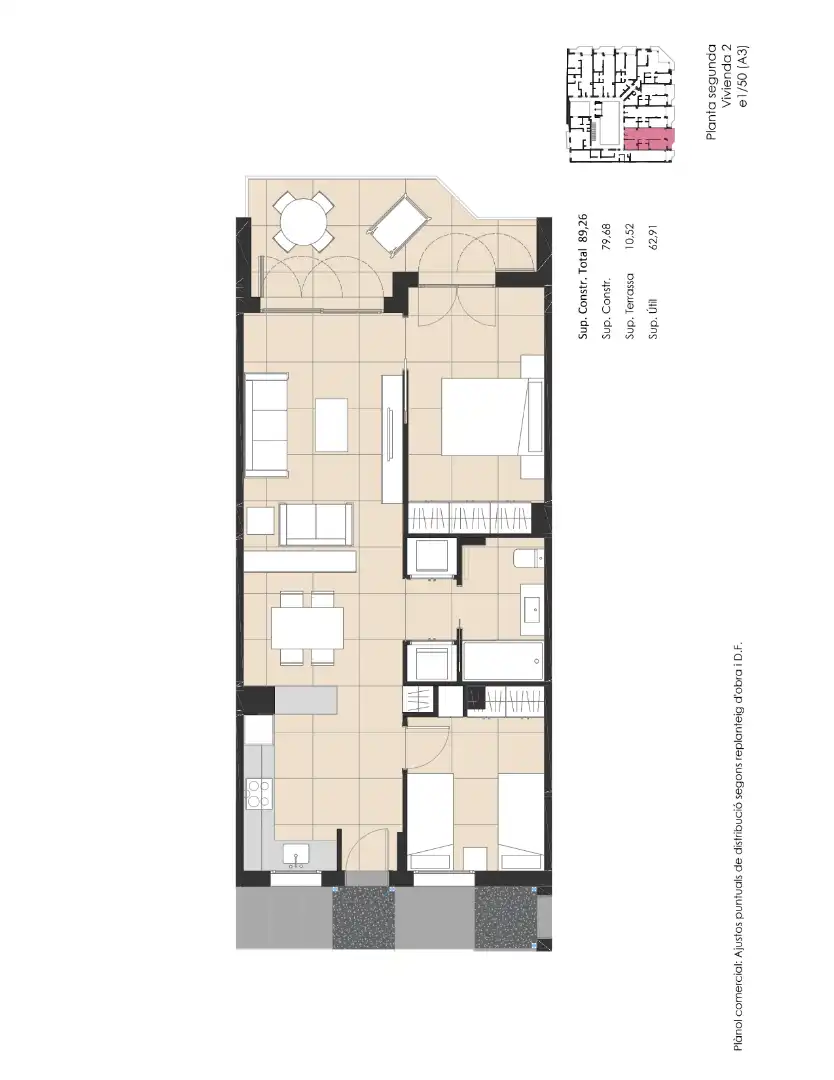 Wohnung mit Aufzug zum Verkauf in Carrer President Macià 116, imagen 2