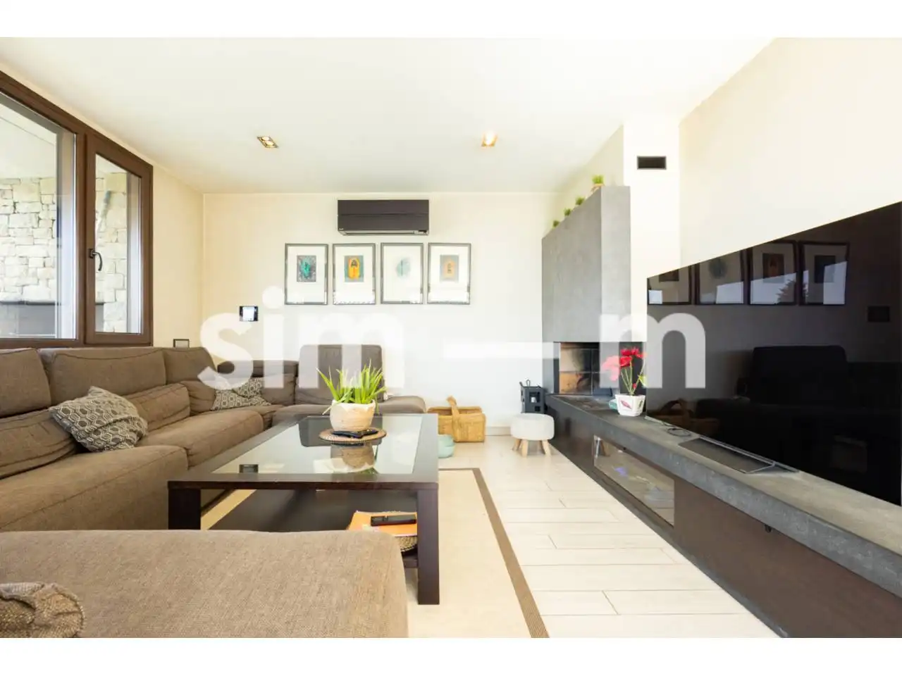 Sala de estar de Casa o chalet en venta en Folgueroles con Aire acondicionado, Calefacción y Jardín privado