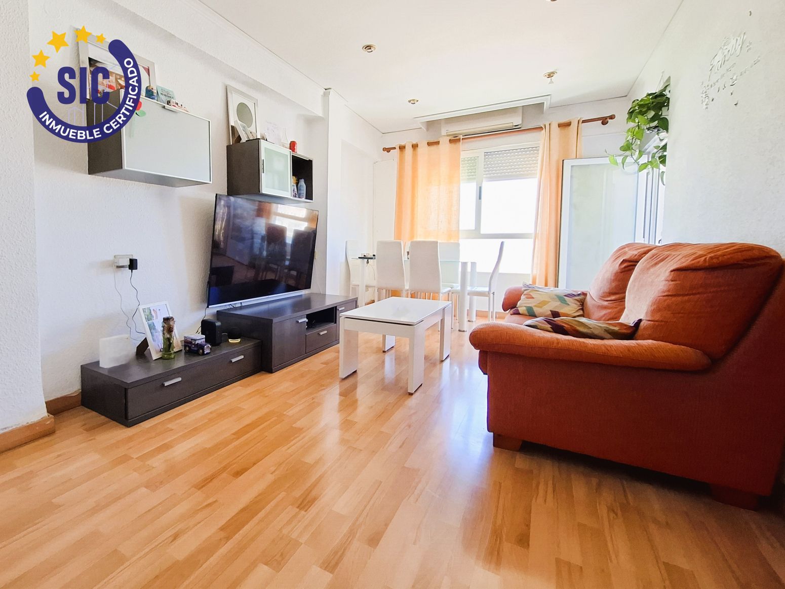 Living room of Flat for sale in Castellón de la Plana / Castelló de la Plana  with Furnished and Balcony