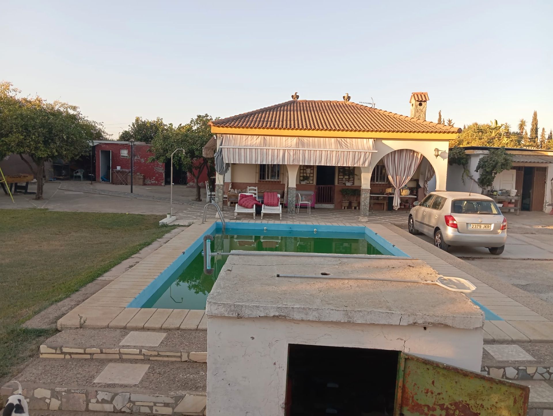 Swimming pool of House or chalet for sale in Alcalá de Guadaira  with Air Conditioner, Private garden and Swimming Pool