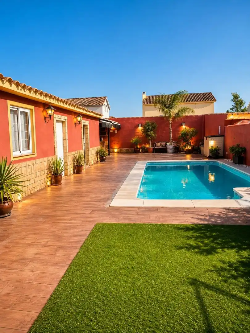 Swimming pool of Detached homes for sale in Almensilla  with Air Conditioner and Private garden