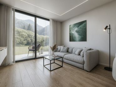 Neubau-Erdgeschosswohnung mit Pool zum Verkauf in Calle Monteagudo 14