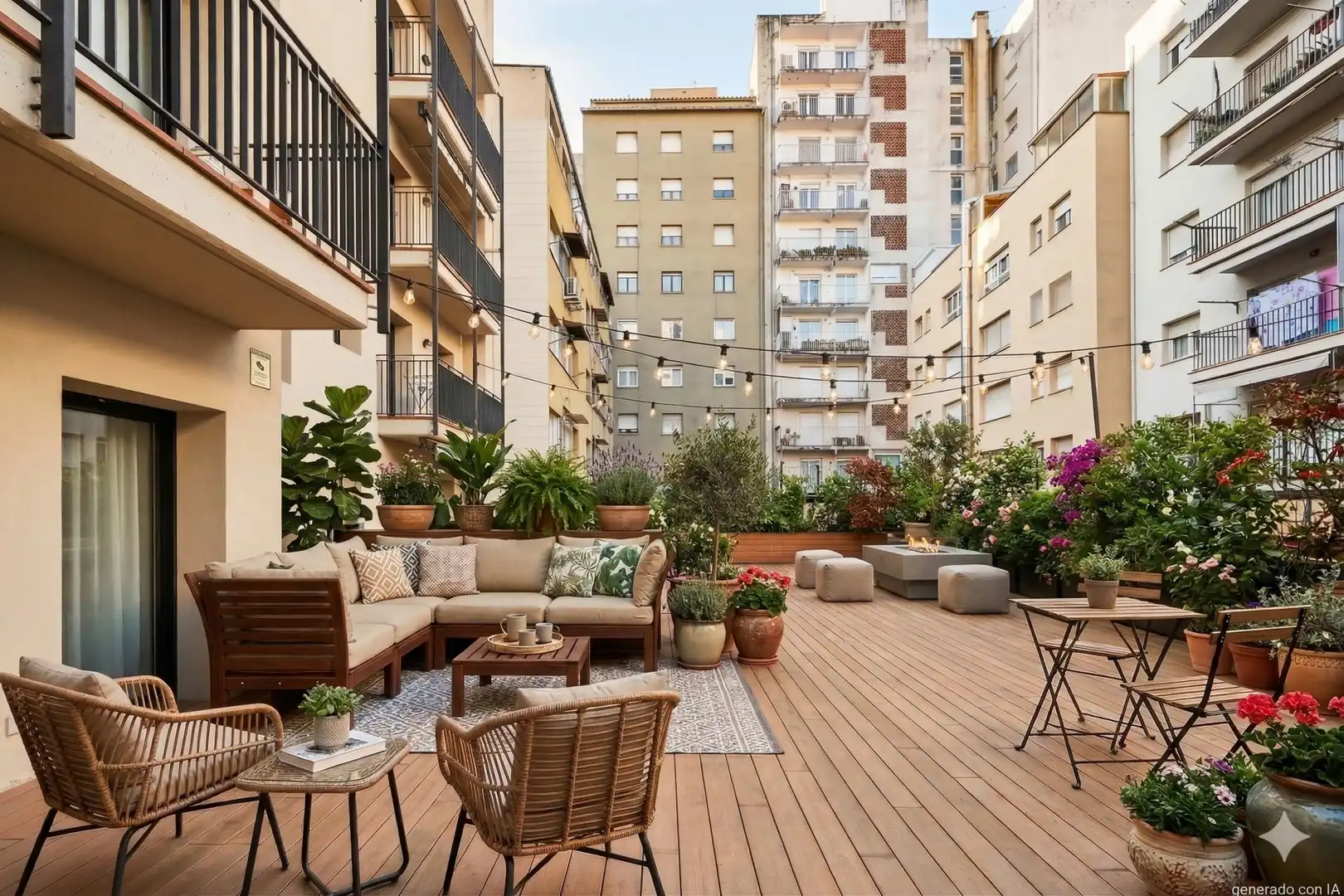Terrace of Flat for sale in Girona Capital  with Air Conditioner, Heating and Terrace