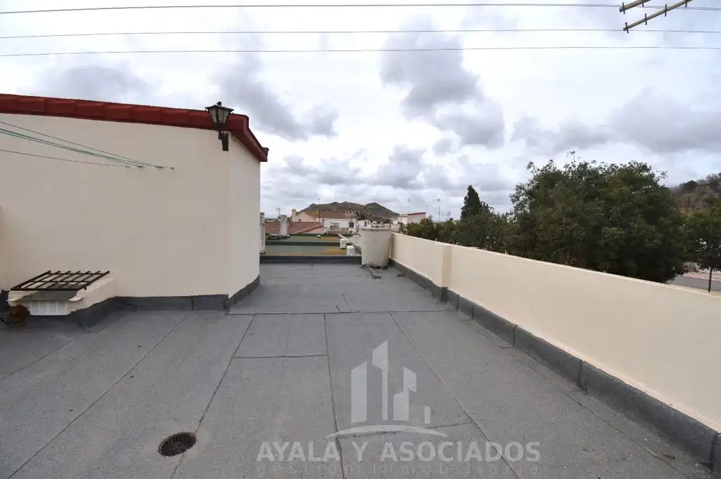 Terrassa de Casa o xalet en venda en La Unión amb Aire condicionat, Calefacció i Jardí privat