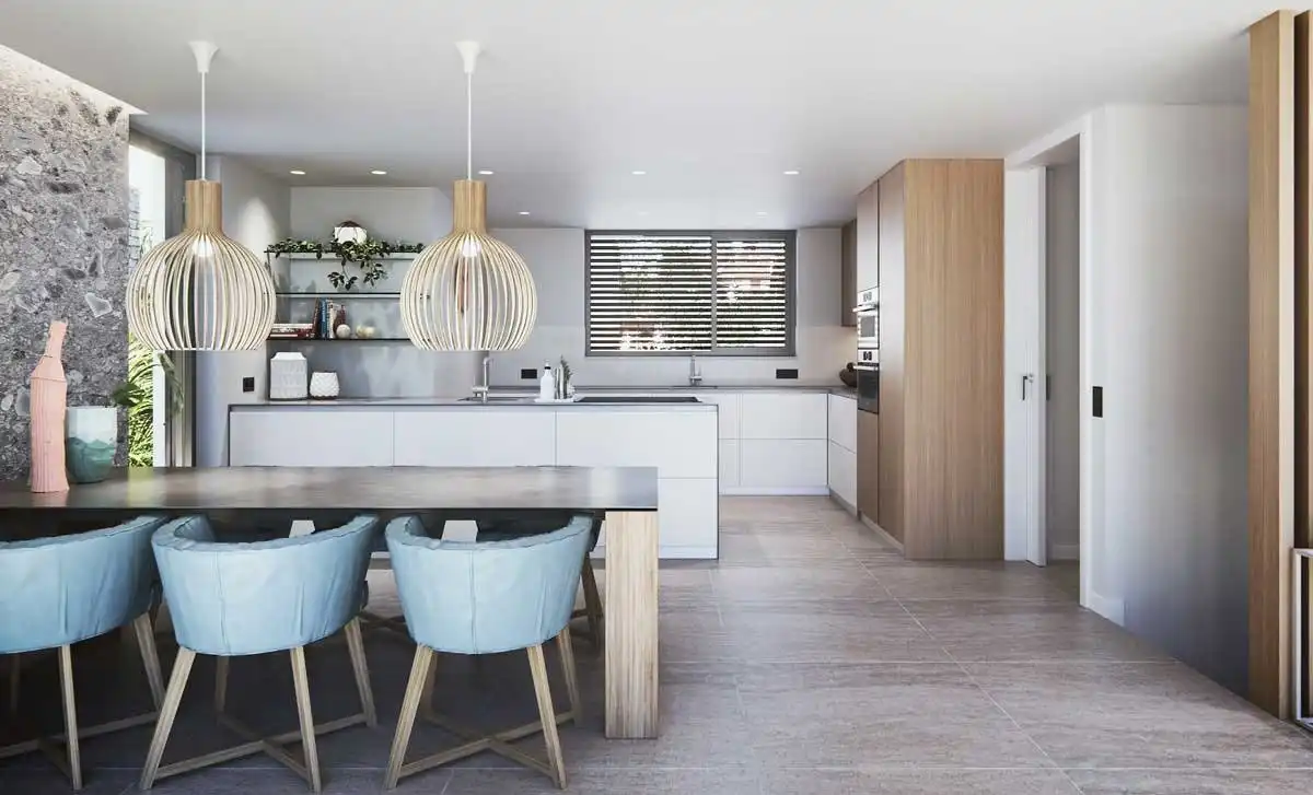 Cocina de Casa o chalet en venta en Cartagena con Aire acondicionado, Jardín privado y Terraza