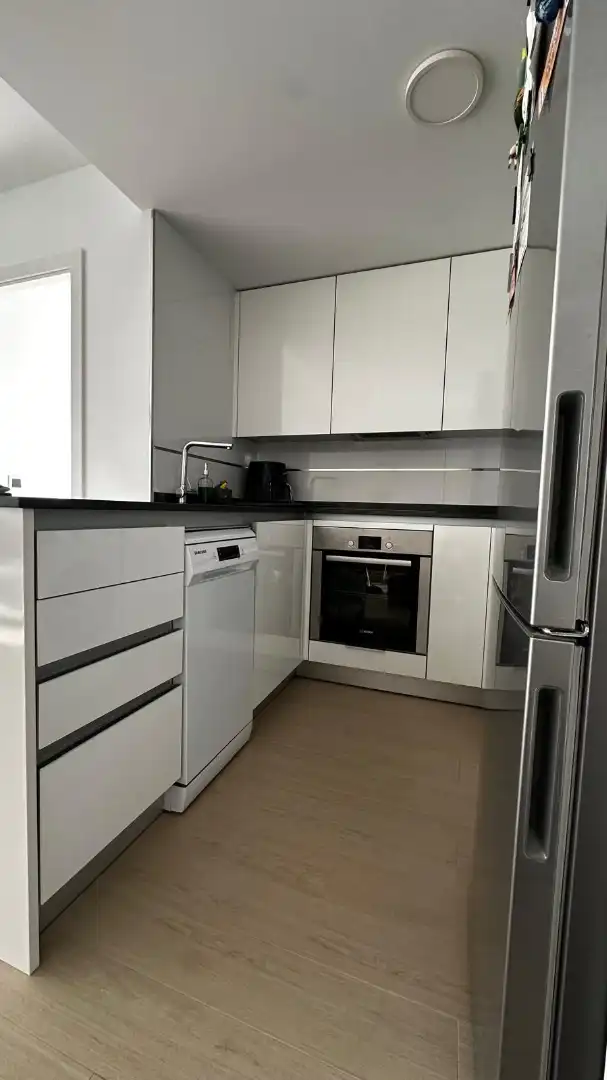 Kitchen of Flat for rent in Madrid  with Air Conditioner, Heating and Parquet flooring