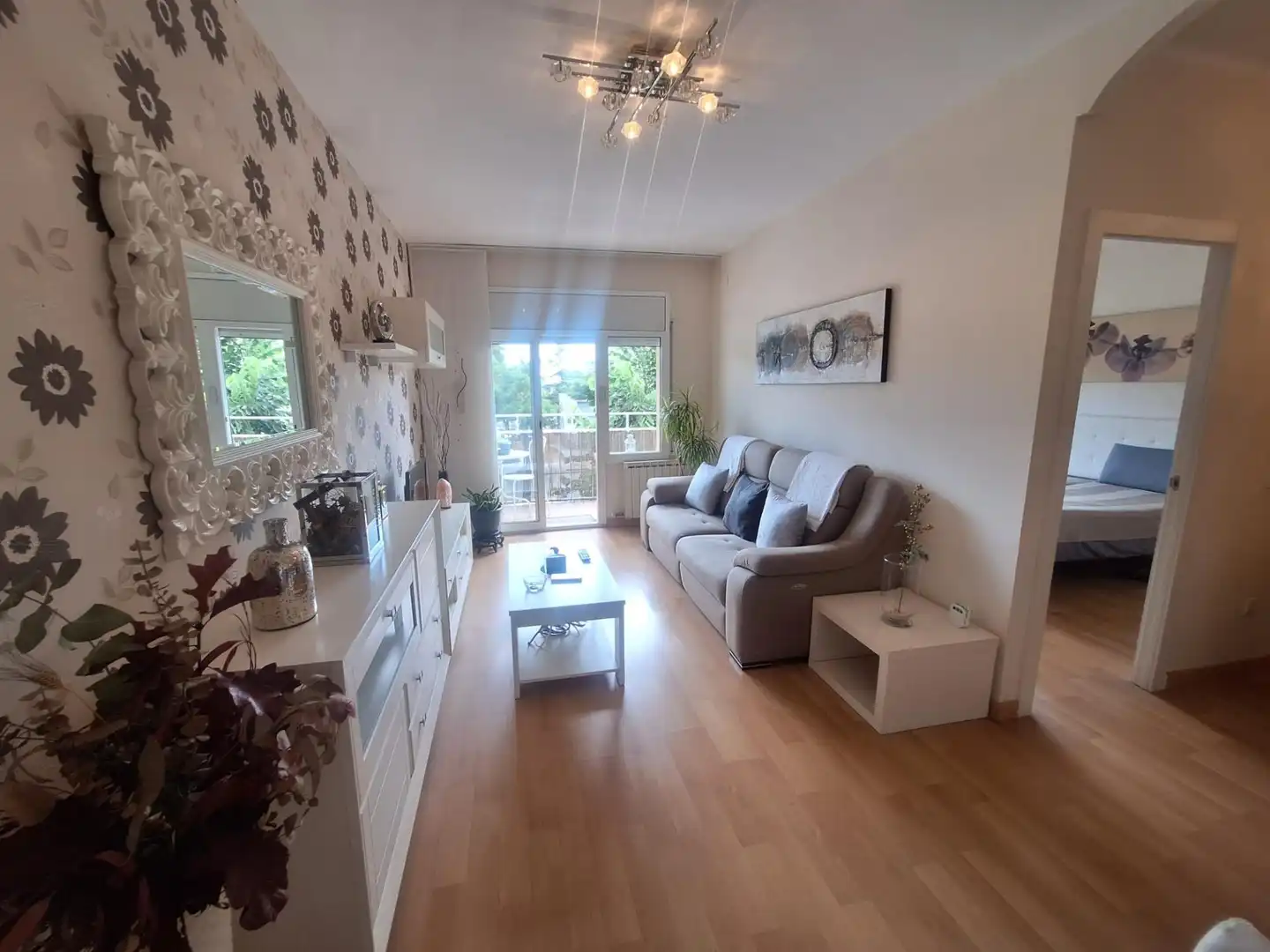 Sala de estar de Piso en venta en Sabadell con Calefacción, Parquet y Terraza
