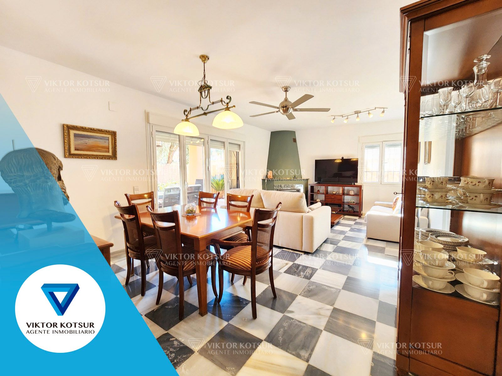 Dining room of House or chalet for sale in Roquetas de Mar  with Air Conditioner, Heating and Private garden