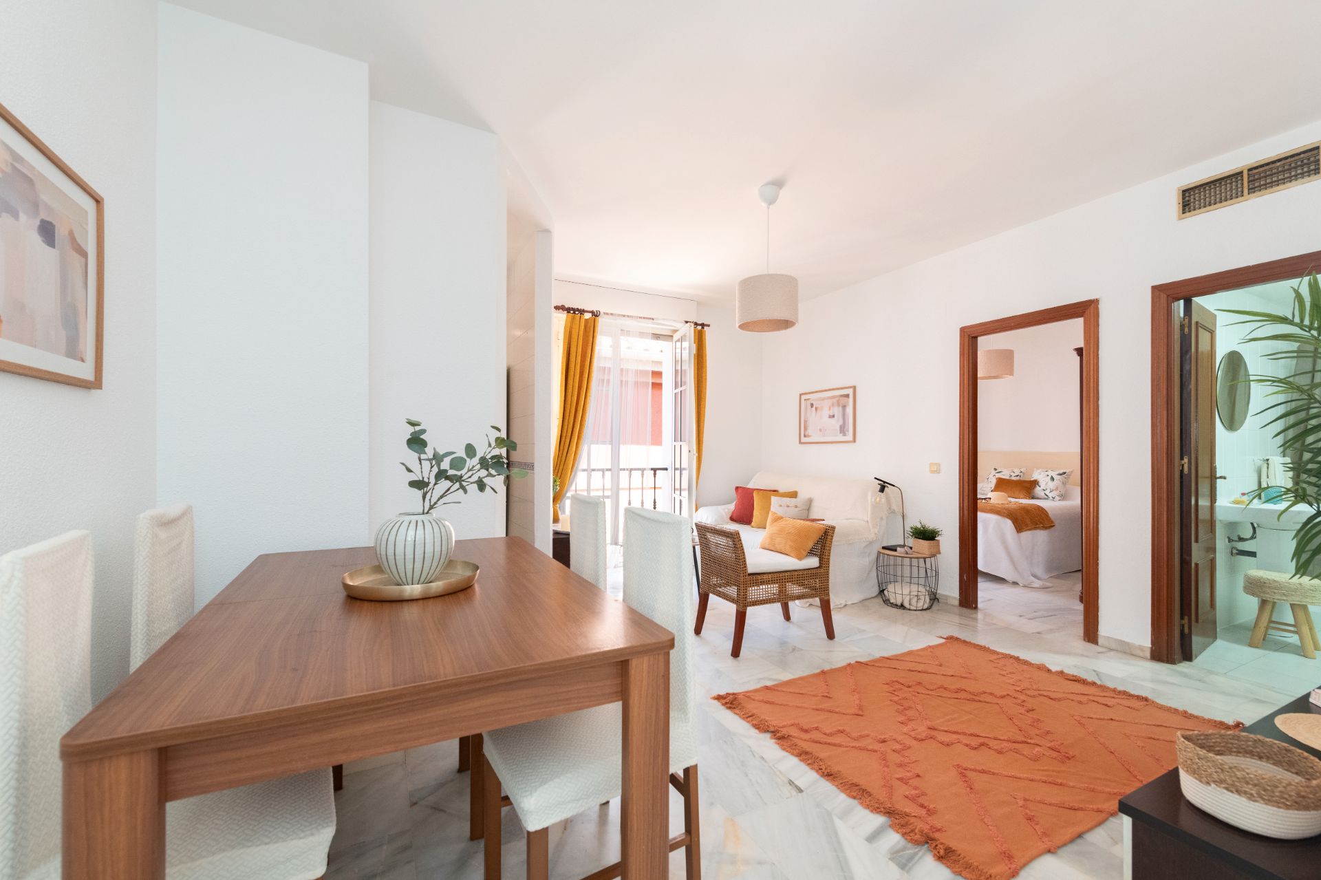 Bedroom of Flat for sale in Málaga Capital