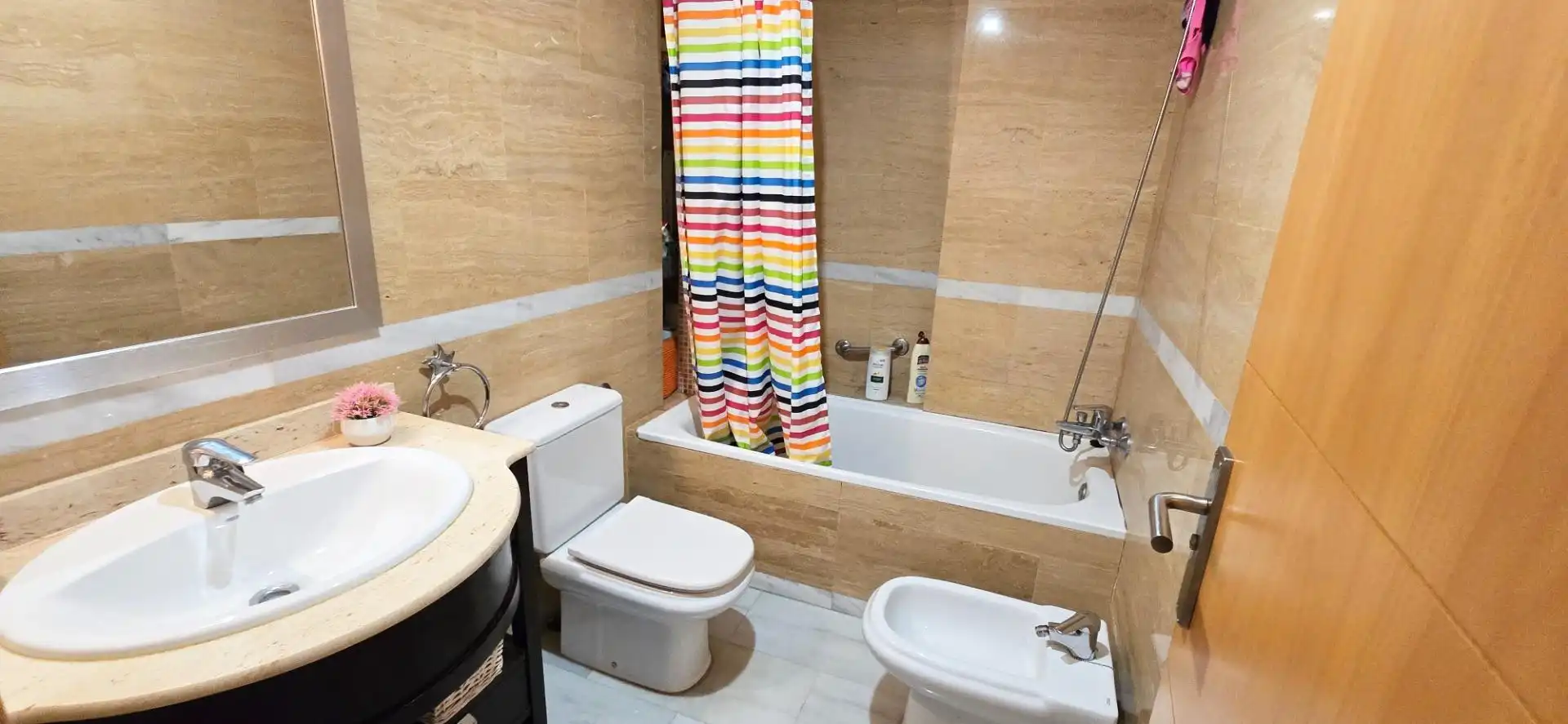 Badezimmer von Wohnungen zur Miete in Villajoyosa / La Vila Joiosa mit Klimaanlage, Privatgarten und Terrasse