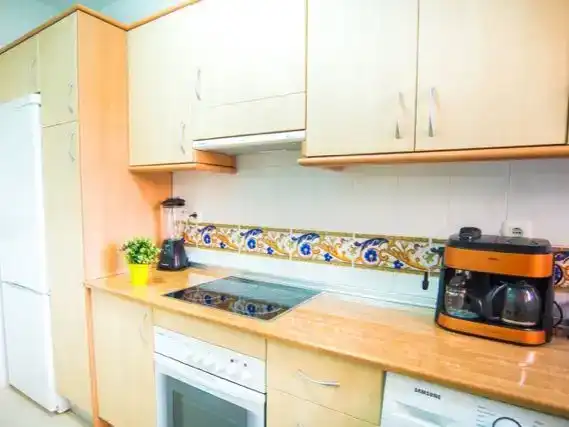 Küche von Wohnung zur Miete in Marbella mit Klimaanlage, Privatgarten und Schwimmbad