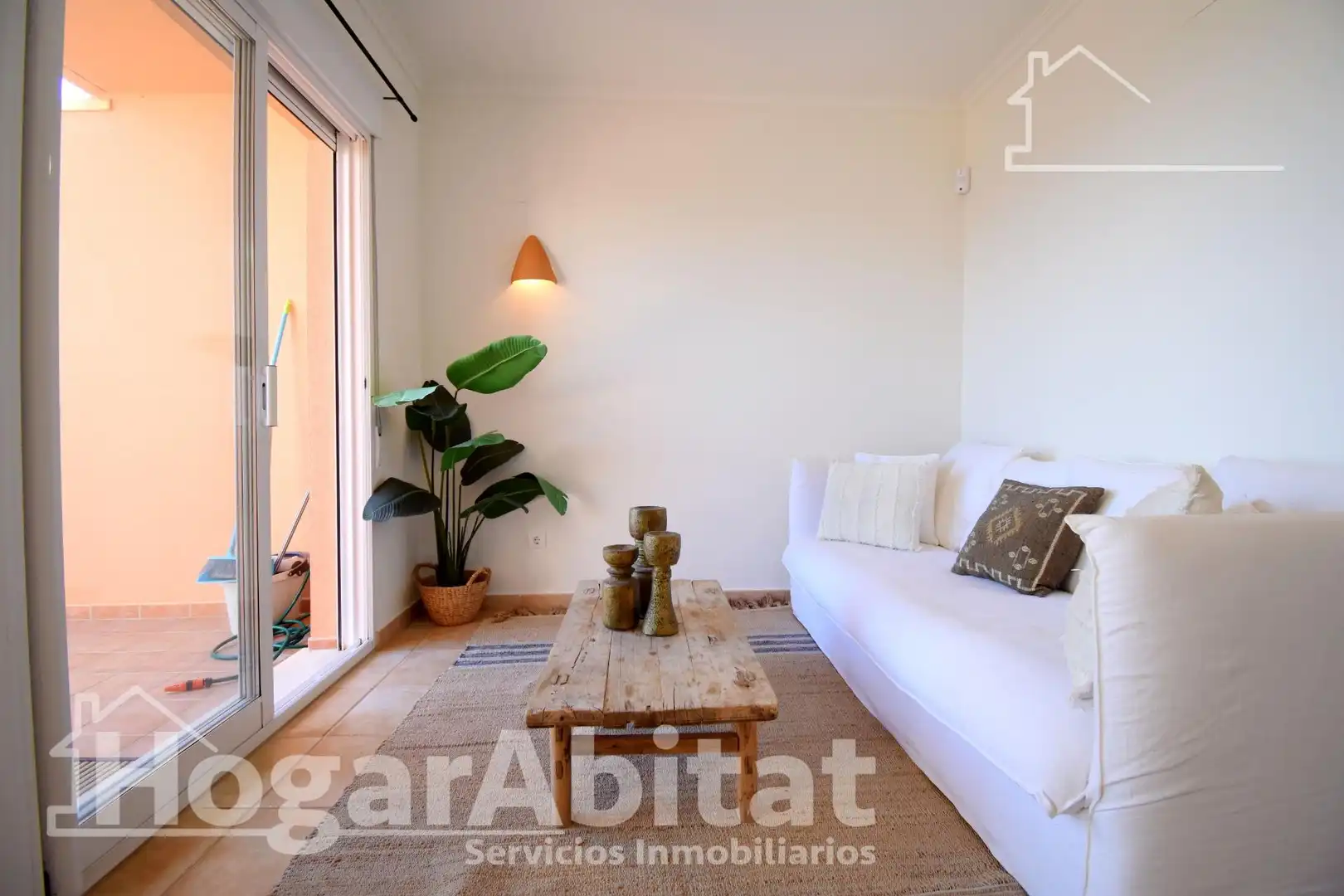 Sala d'estar de Àtic en venda en Pedreguer amb Aire condicionat, Calefacció i Jardí privat