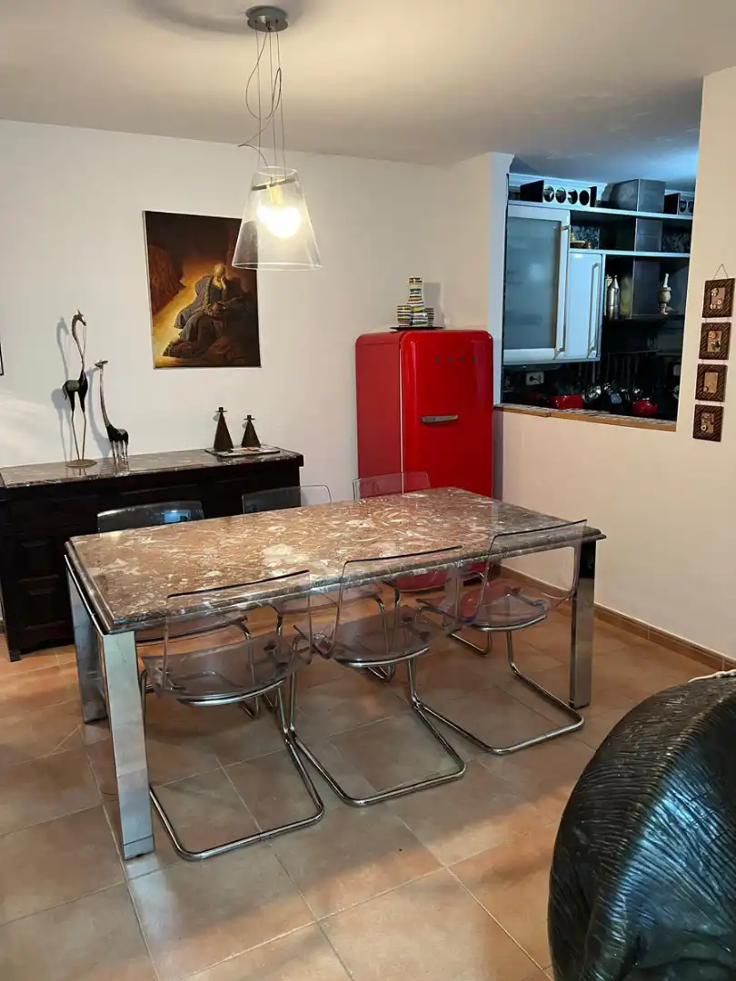 Comedor de Casa adosada de alquiler en Sant Josep de sa Talaia con Aire acondicionado, Jardín privado y Terraza