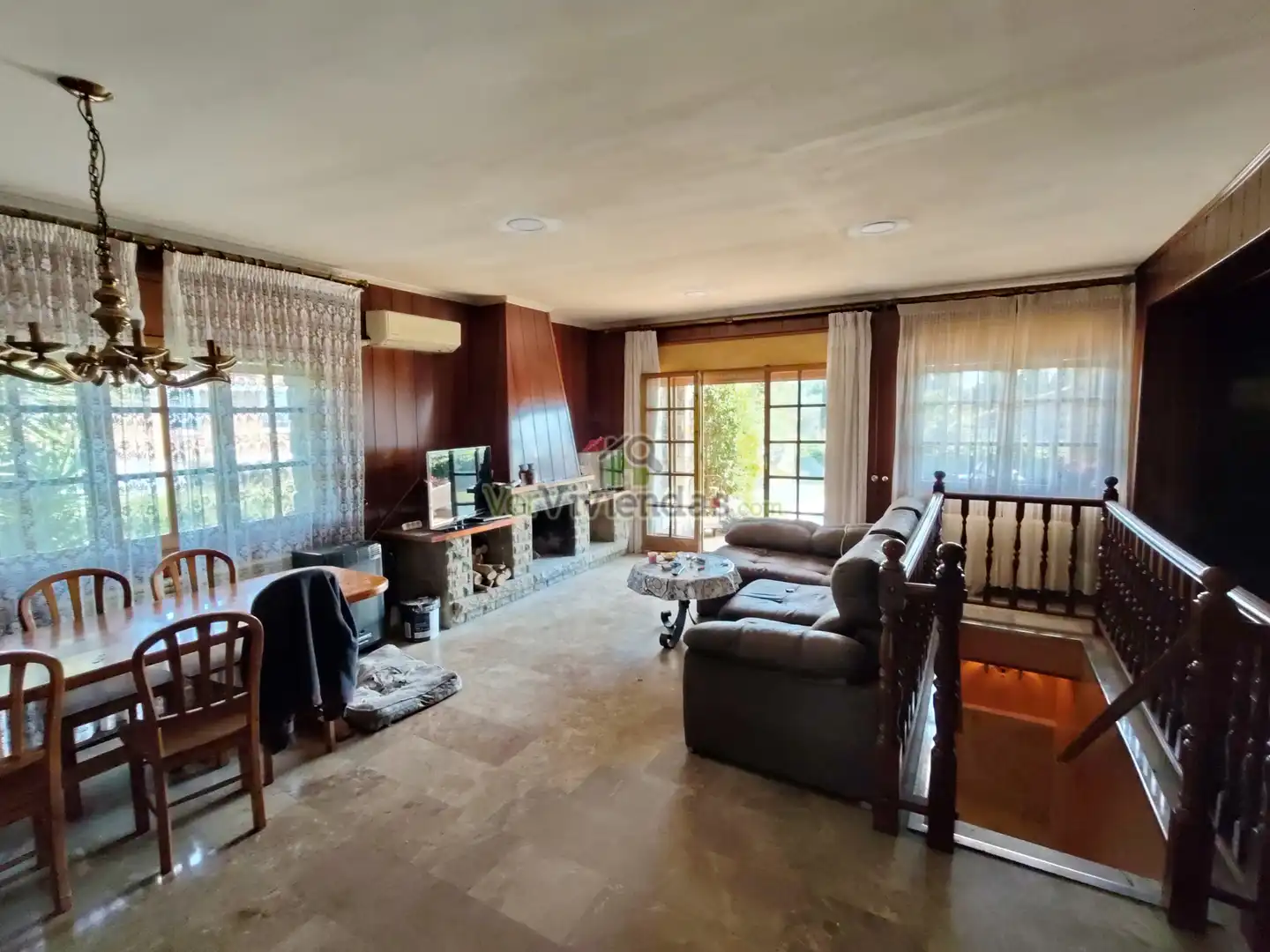 Living room of Houses for sale in Sant Quirze del Vallès  with Heating, Private garden and Swimming Pool