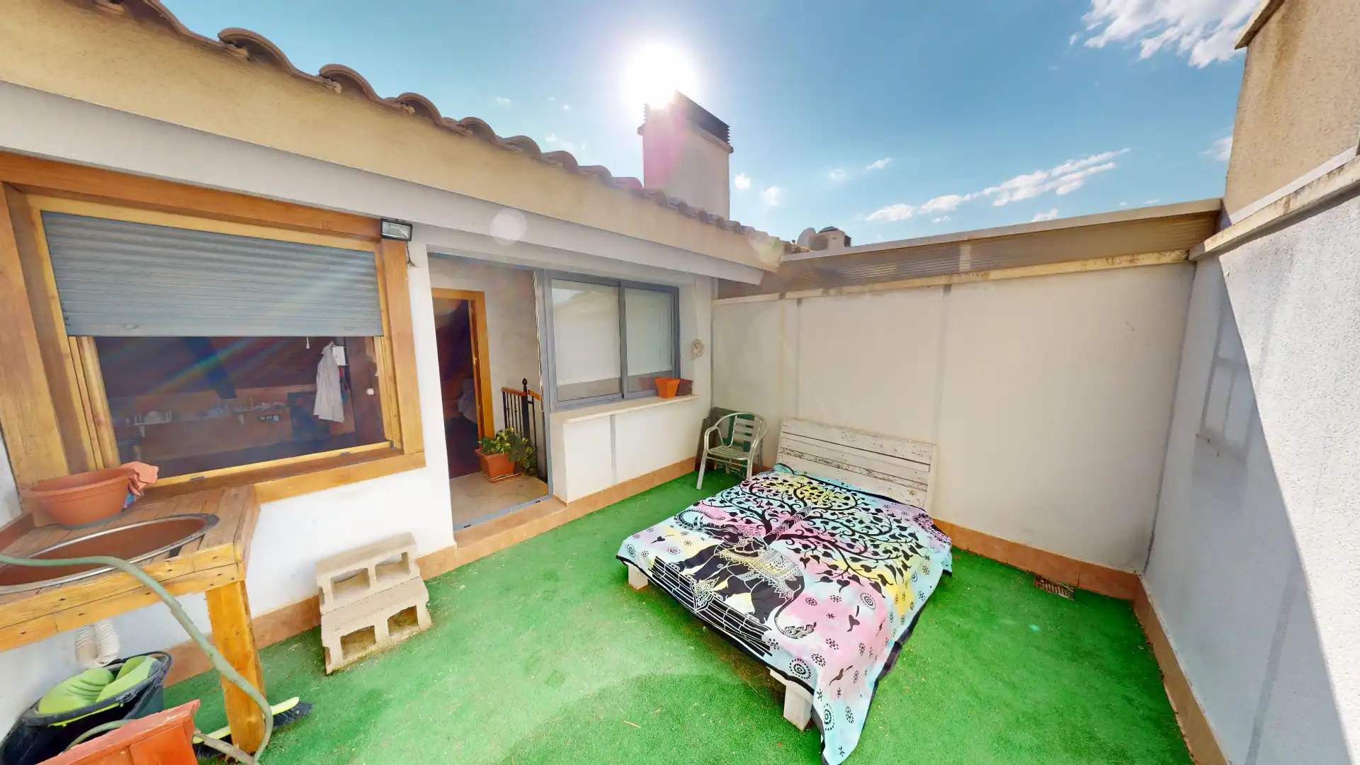 Jardín de Casa adosada en venta en Albacete con Aire acondicionado, Calefacción y Parquet