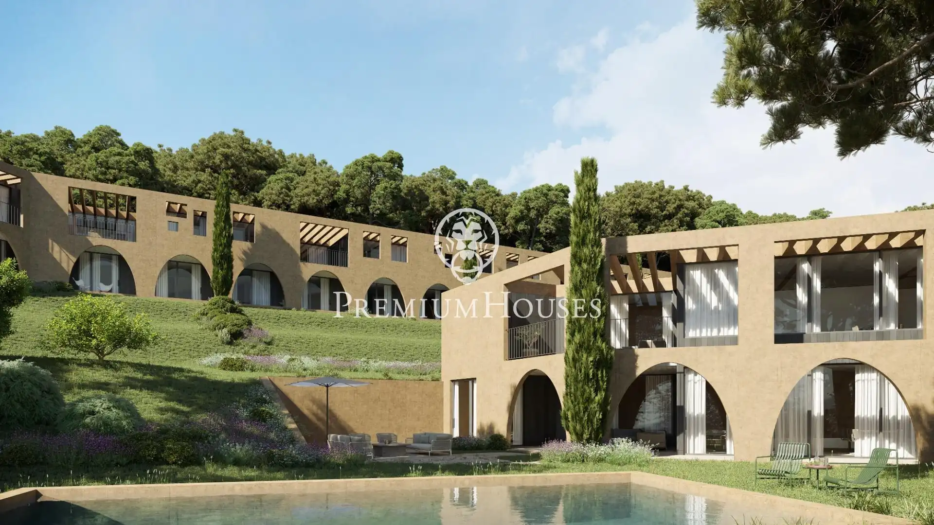 Casa adosada en venda en Cabrils amb Jardí privat, Terrassa i Piscina comunitària