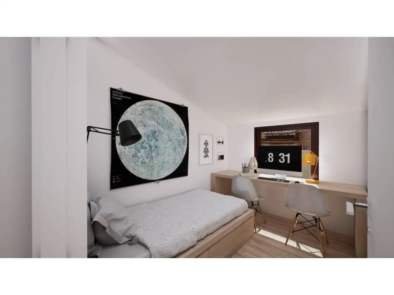Schlafzimmer von Maisonette zum Verkauf in Terrassa mit Klimaanlage, Heizung und Parkett
