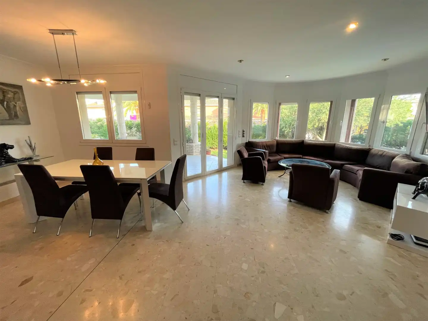 Dining room of Houses for sale in Cambrils  with Air Conditioner, Private garden and Terrace
