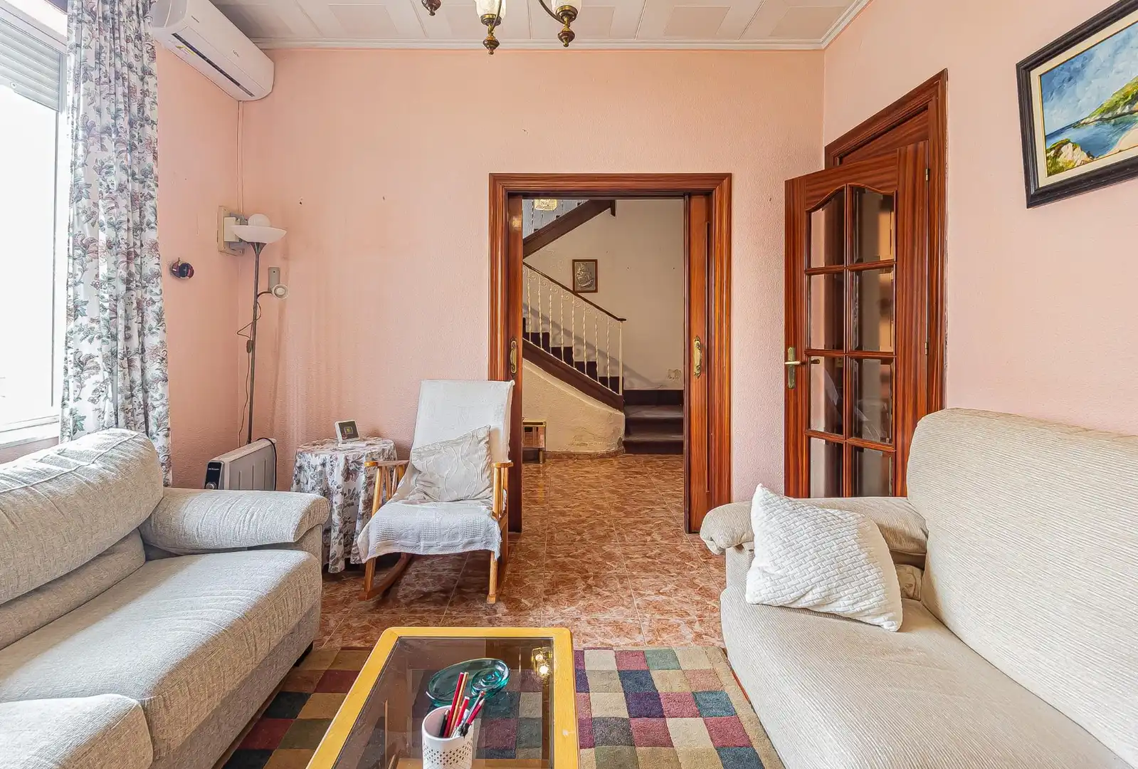 Wohnzimmer von Einfamilien-Reihenhaus zum Verkauf in Cartagena mit Privatgarten, Abstellraum und Balkon