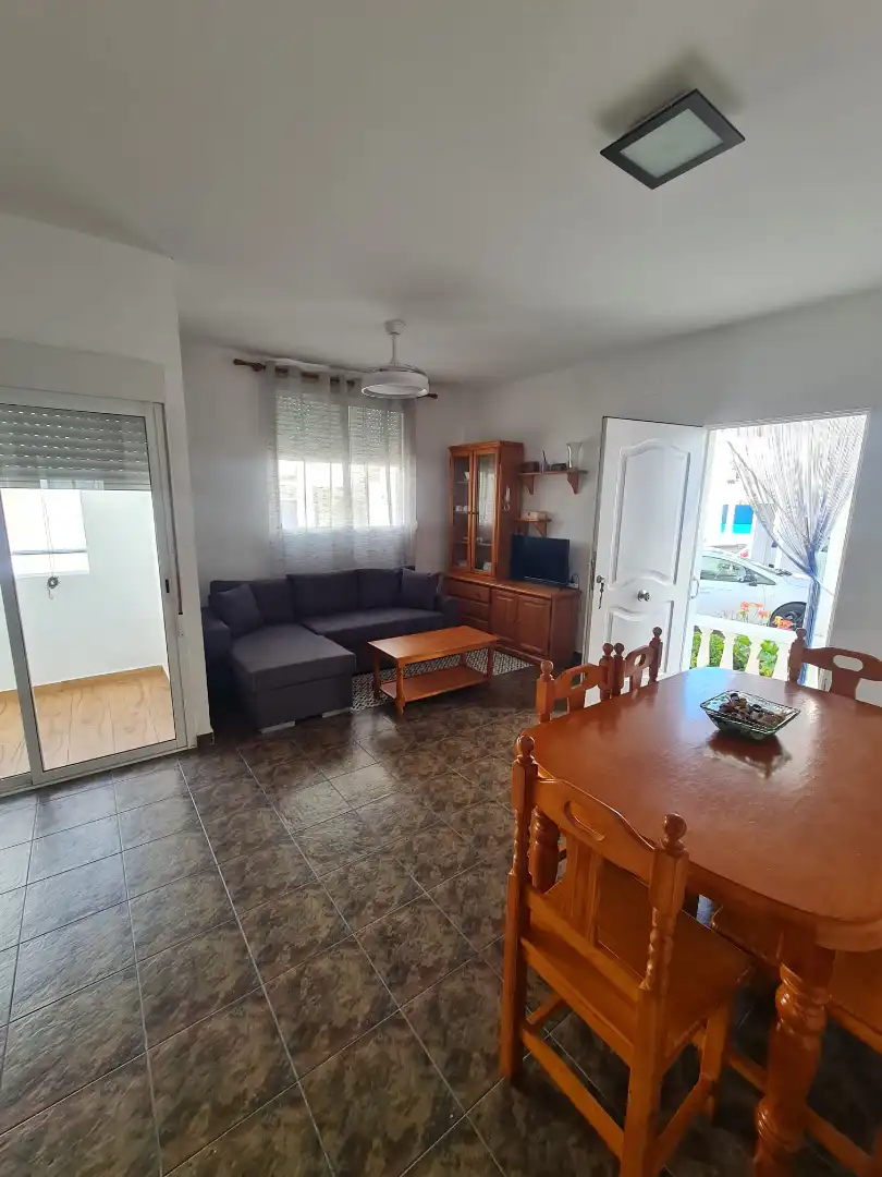 Sala d'estar de Pis en venda en Alcalà de Xivert amb Jardí privat, Terrassa i Moblat
