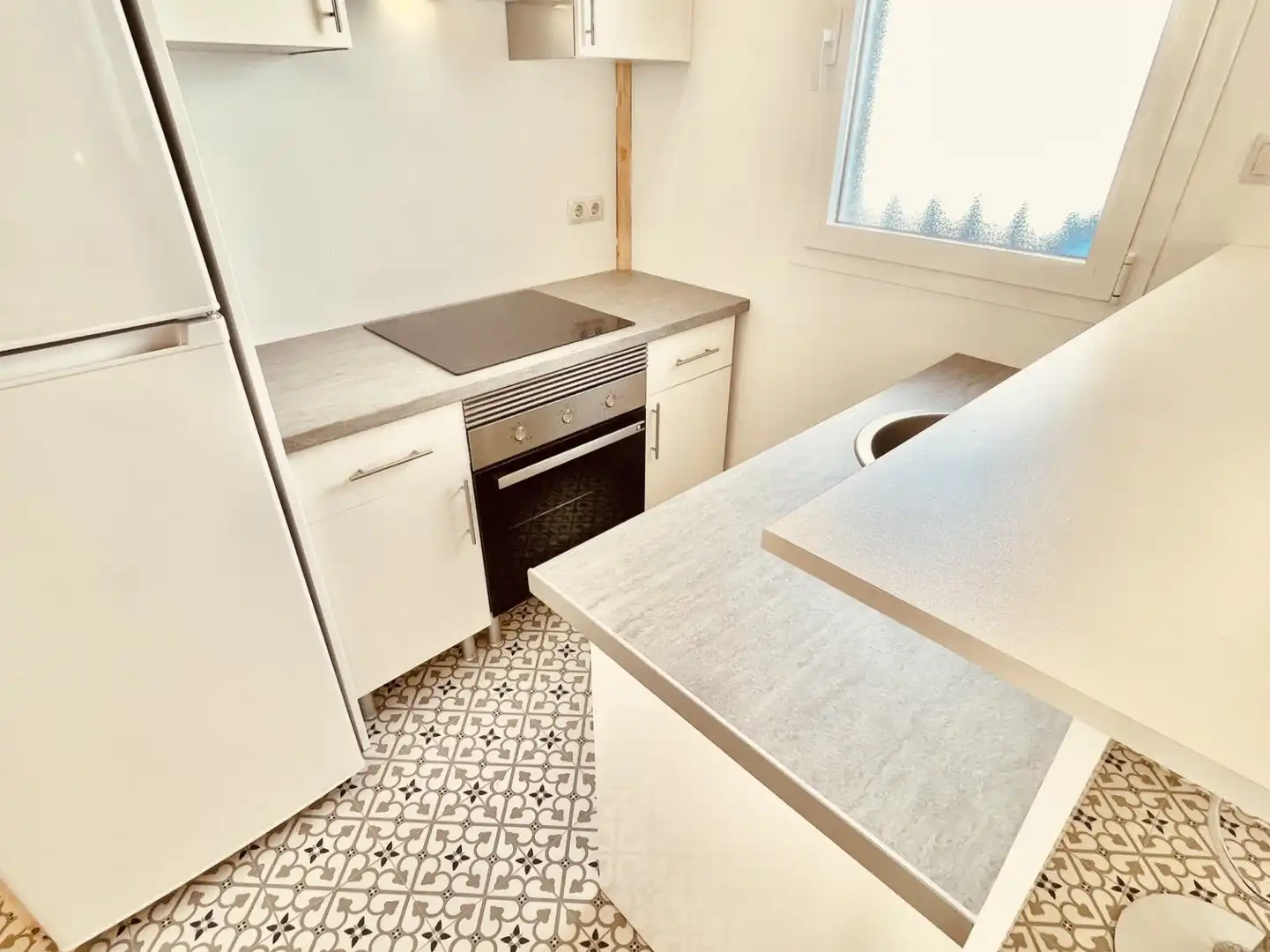 Cocina de Dúplex de alquiler en Madrid con Aire acondicionado, Terraza y Amueblado