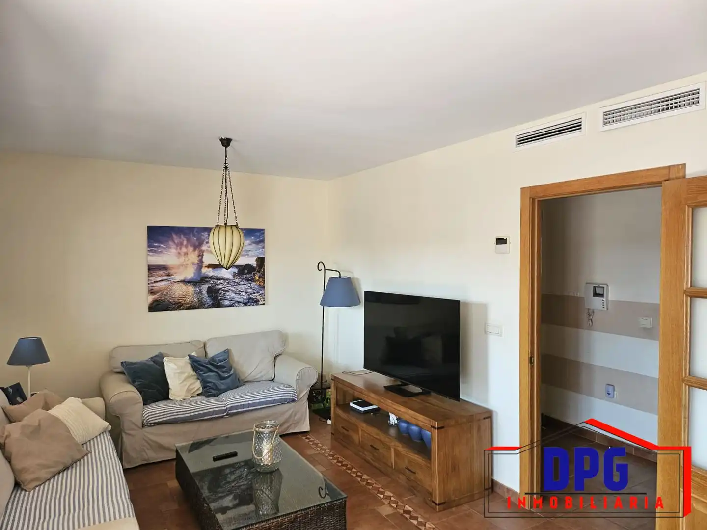 Living room of Attic for sale in Vera  with Air Conditioner, Terrace and Furnished
