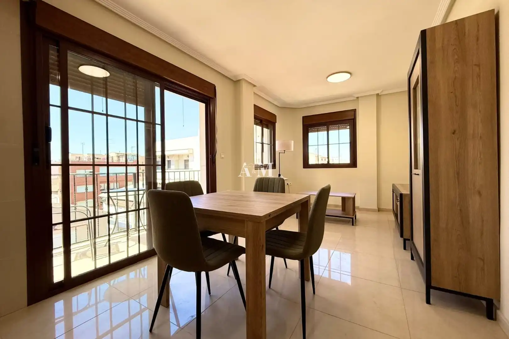 Esszimmer von Wohnung zur Miete in Almoradí mit Klimaanlage, Heizung und Terrasse