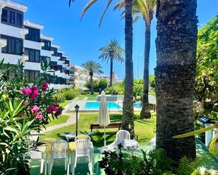 Jardí de Apartament de lloguer en San Bartolomé de Tirajana amb Terrassa, Moblat i Piscina comunitària