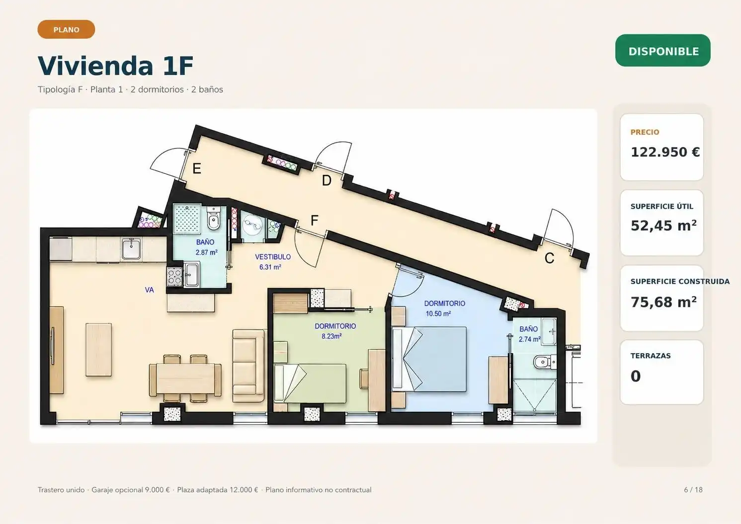 Piso en venta en Alcantarilla con Jardín privado y Trastero