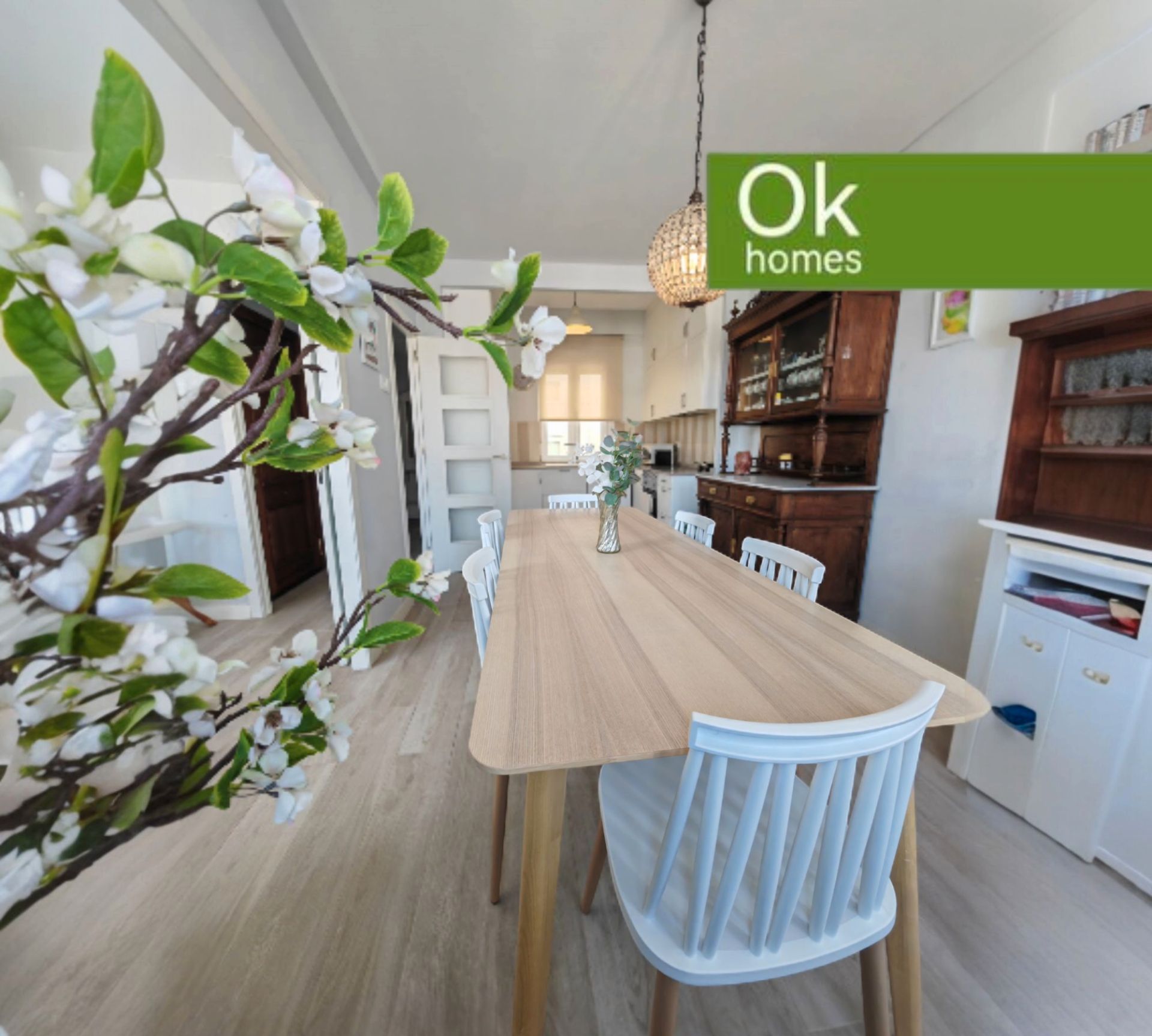 Dining room of Flat for sale in A Coruña Capital   with Heating, Furnished and Oven