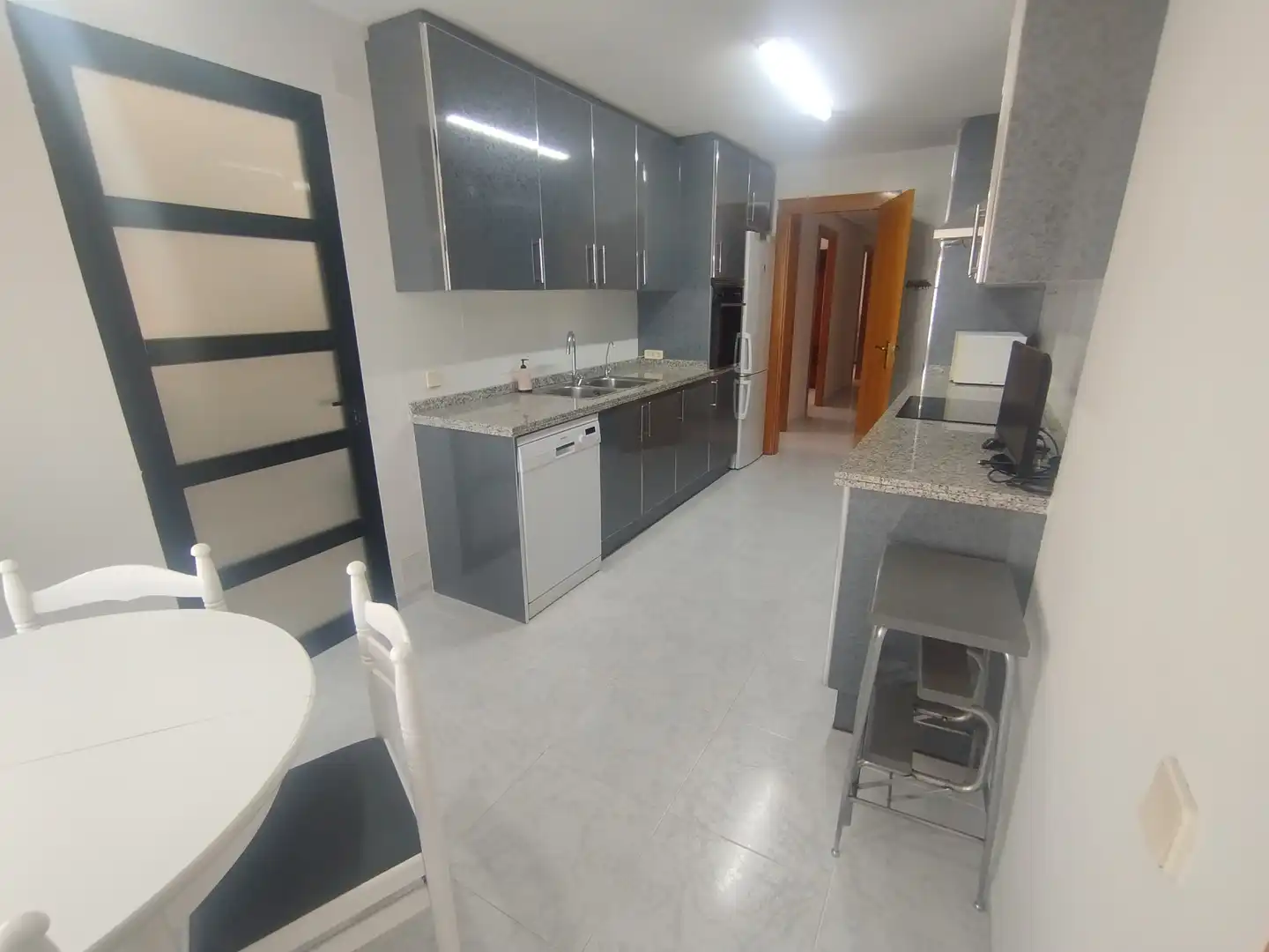 Cuina de Pis de lloguer en Castellón de la Plana / Castelló de la Plana amb Calefacció, Moblat i Forn