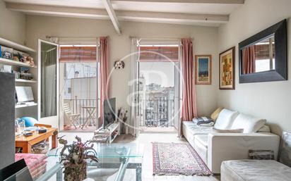 Living room of Flat for sale in  Barcelona Capital  with Air Conditioner, Heating and Terrace