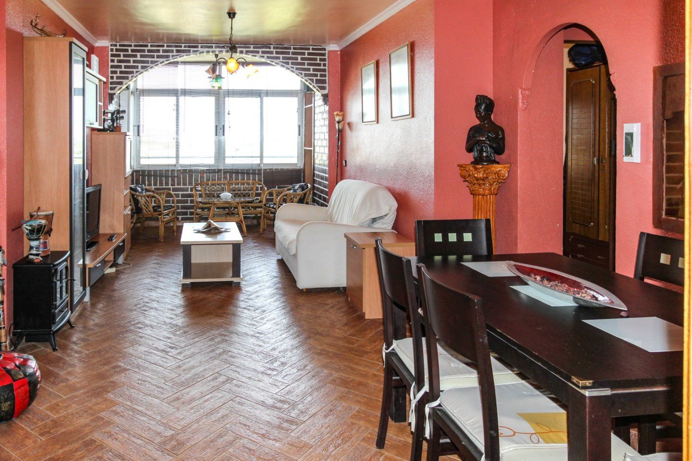 Menjador de Pis de lloguer en Sagunto / Sagunt amb Calefacció, Moblat i Alarma