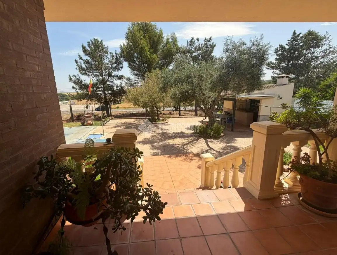 Terraza de Casa o chalet en venta en Badajoz con Aire acondicionado, Jardín privado y Piscina