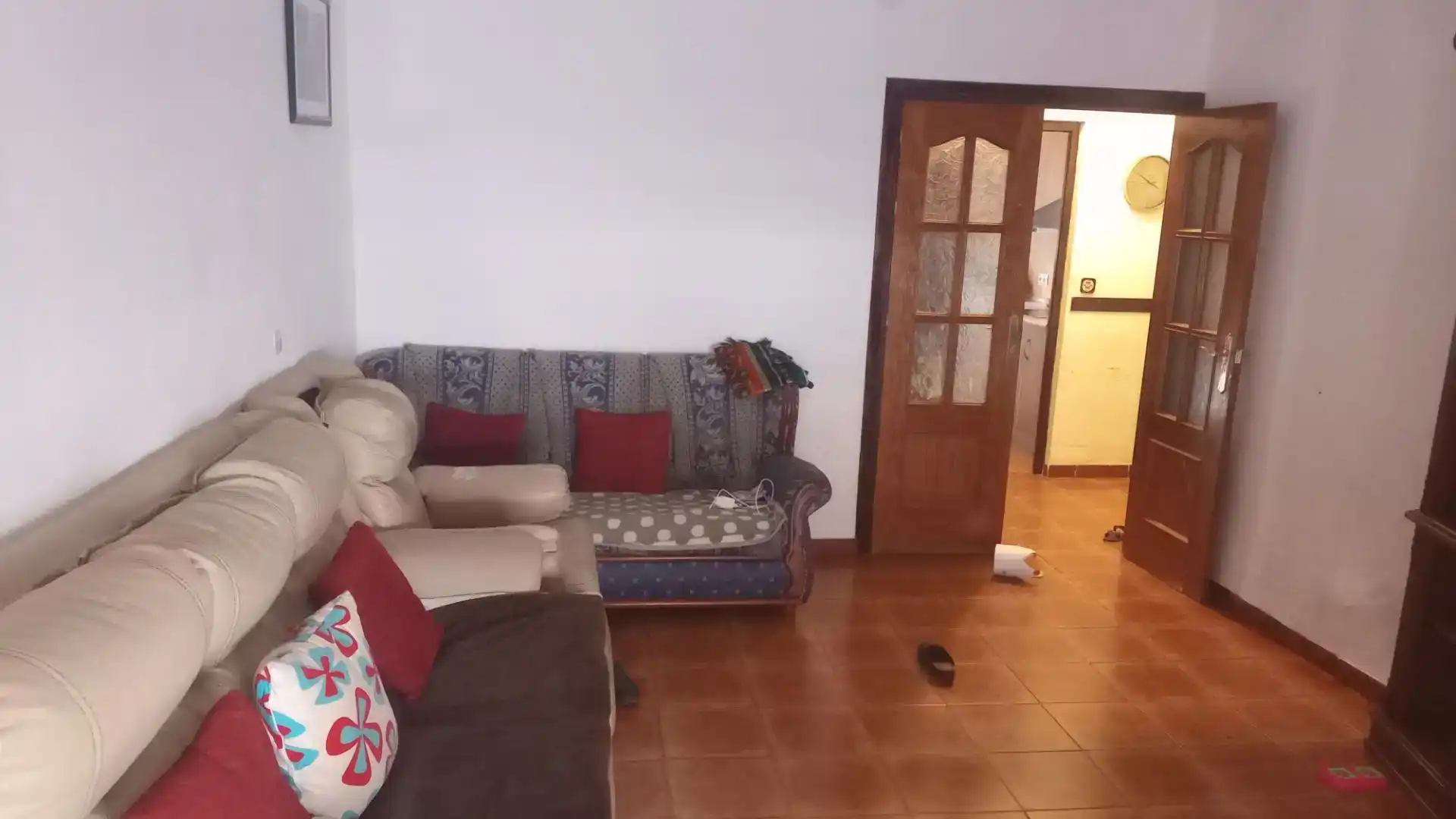 Sala d'estar de Pis en venda en Guarromán amb Aire condicionat, Jardí privat i Moblat