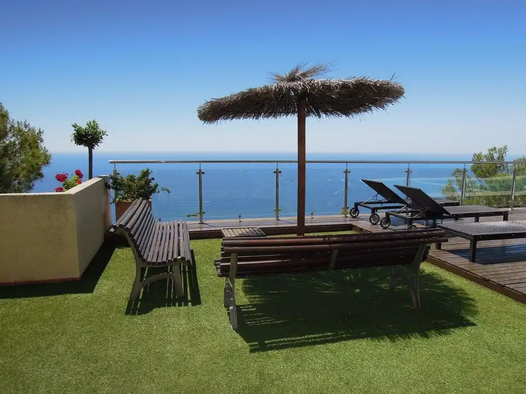 Terrace of Apartments for rent in Altea  with Air Conditioner, Furnished and Community pool