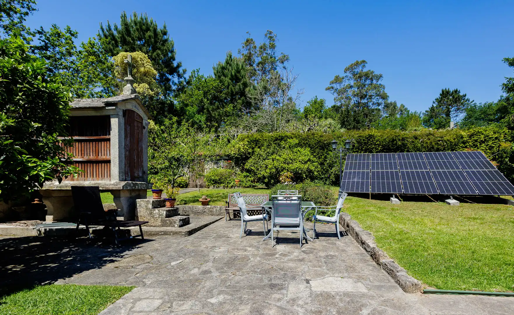 Jardín de Casa o chalet en venta en Sanxenxo con Amueblado