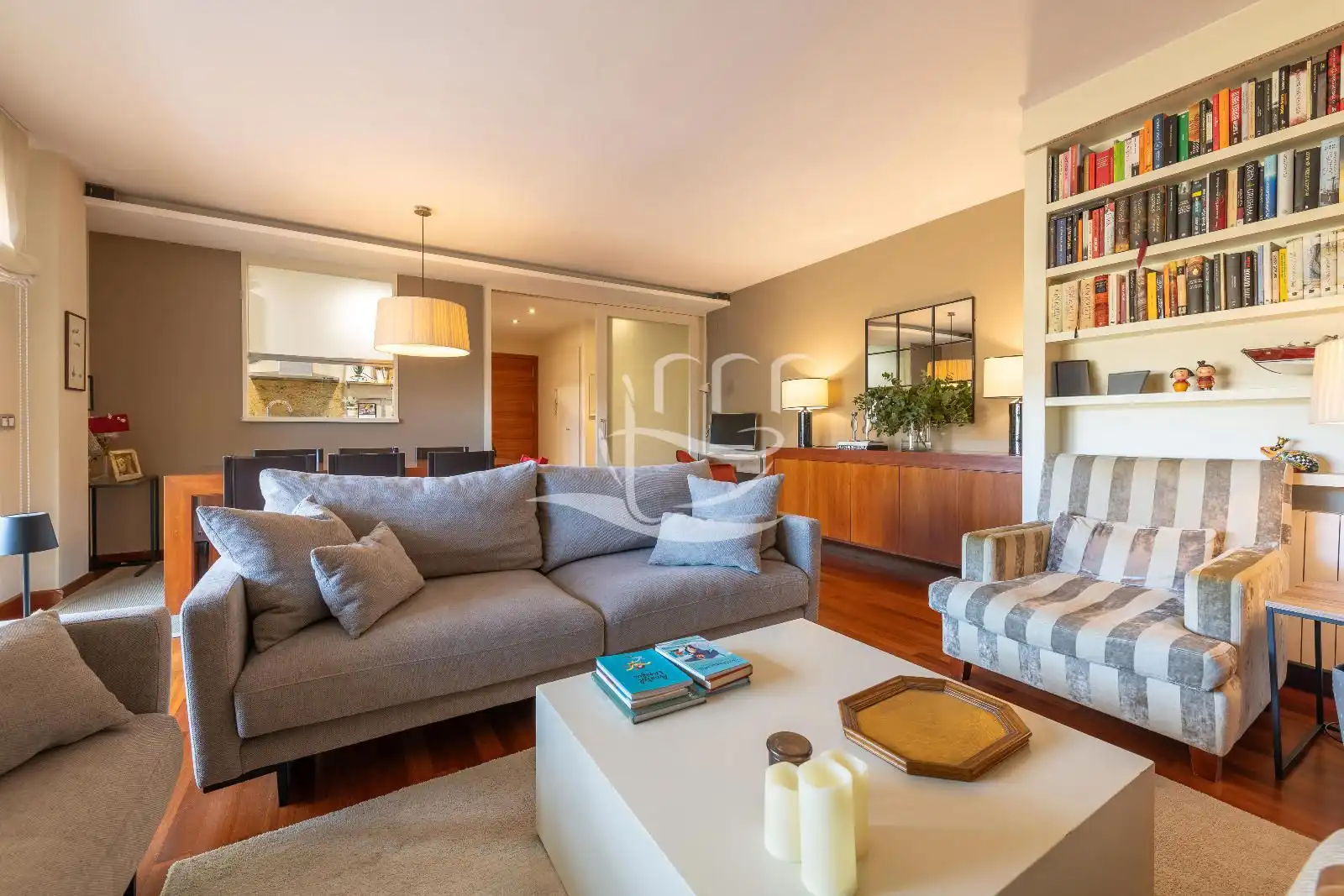Wohnzimmer von Wohnung zum Verkauf in Palafrugell mit Klimaanlage, Heizung und Terrasse