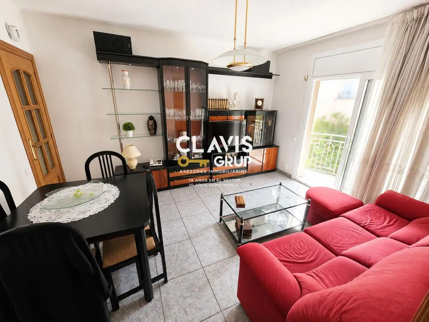 Wohnzimmer von Wohnung zum Verkauf in Barcelona mit Heizung, Terrasse und Möbliert