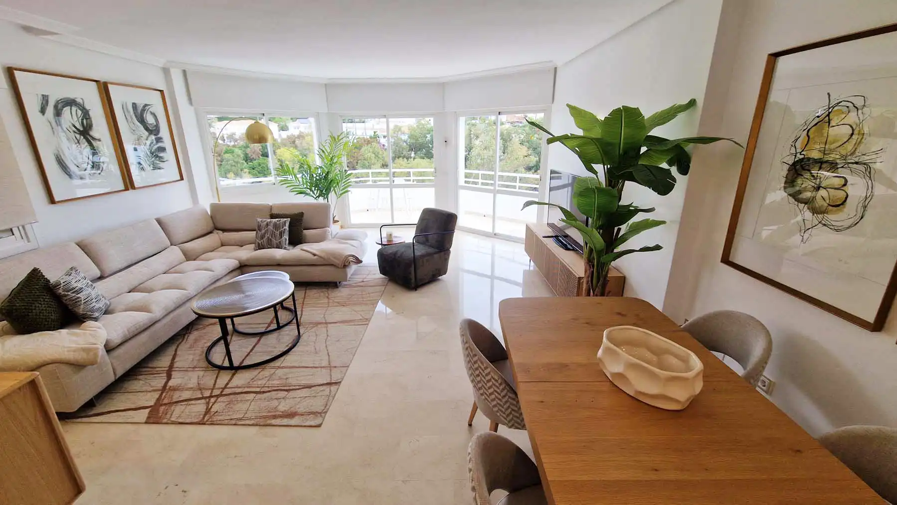 Sala de estar de Ático en venta en Benalmádena con Aire acondicionado, Calefacción y Terraza